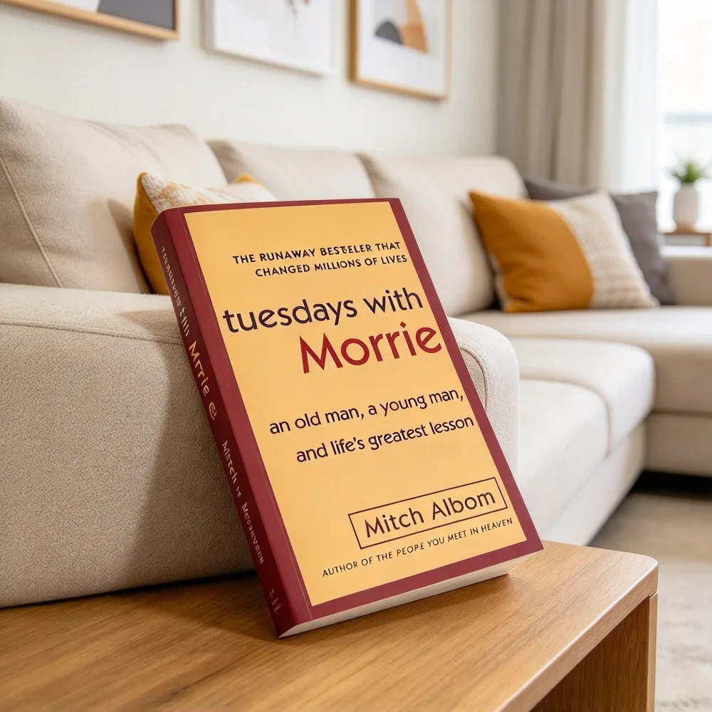Tuesdays with Morrie English Novel For Book Readers, Paperback, Heartwarming Philosophy Book, Clear Text, Durable Binding