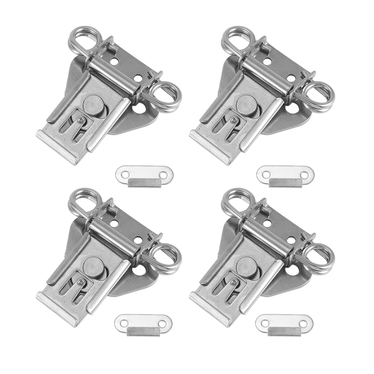 B45C 4 Pack 304 Stainless Steel Twist Latch with Keeper and Spring Butterfly Draw Latch for Case Box