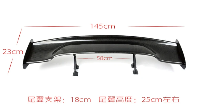 For Ford Mustang spoiler 2011-2022 ABS Plastic Material Unpainted Color Rear Roof Spoiler Wing Trunk Lip Boot Cover Car Styling