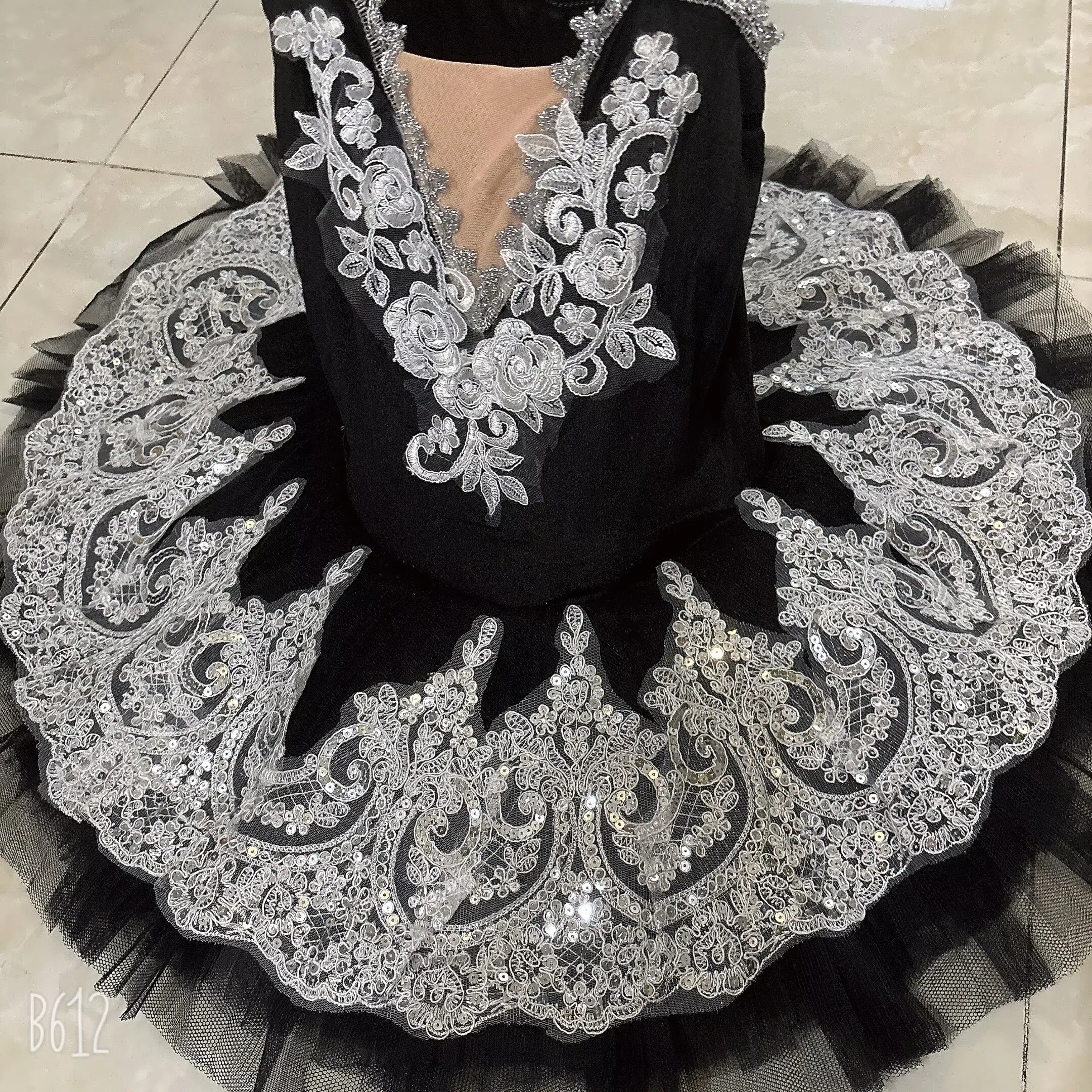 

2026 балетные профессиональные балетные пачки, черное лебединое озеро, балетная пачка, детский костюм, балетный наряд для девочек, танцевальная одежда