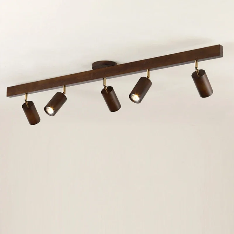 2025 الشمال الجوز الخشب ثريا تركب بالسقف لغرفة المعيشة غرفة الطعام الممر مدخل الممر مصابيح مع الأضواء للجدار Pi #3