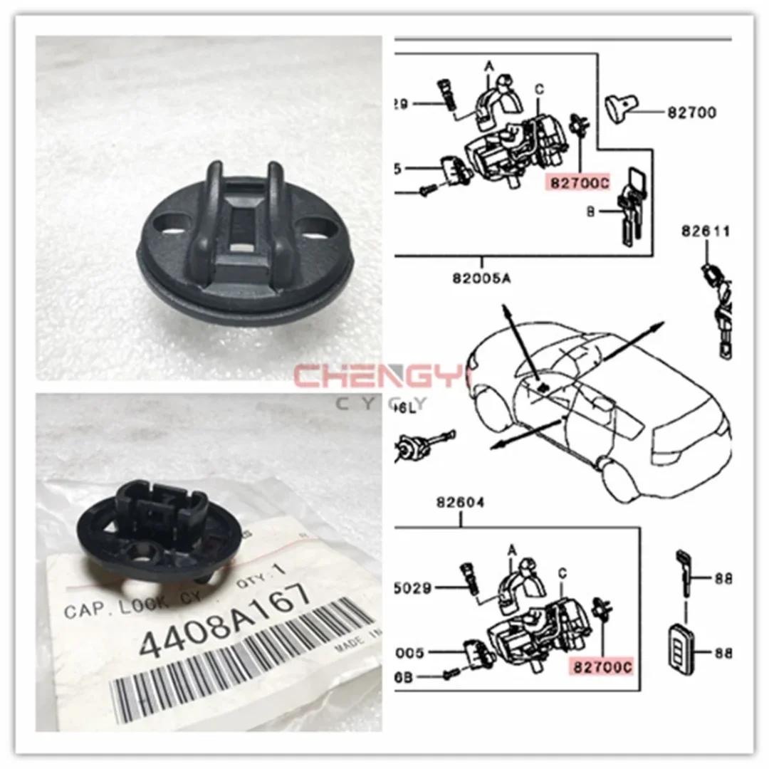 Keyless Ignition Knob Base / Ignition Lock Knob Mounting Plate Fit For Outlander CW4W CW5W CW6W CY4A CX5A CZ4A NA4W 4408A167