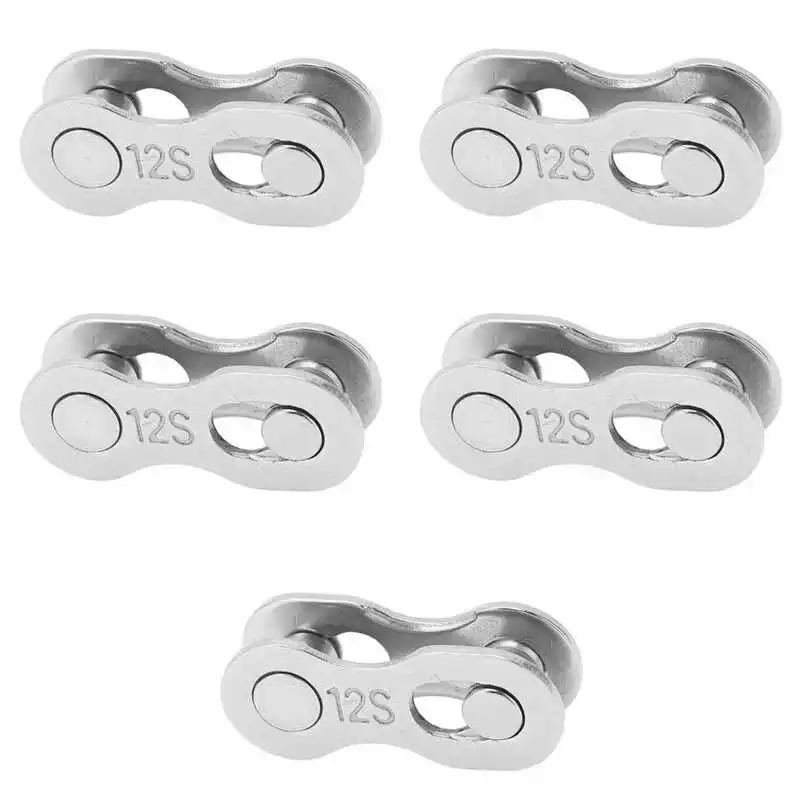 

5 Pairs Bike Chain Quick Link Connector Lock Set MTB Road Bicycle Power Release Buckle for 6 7 8 9 10 11 12 Speed