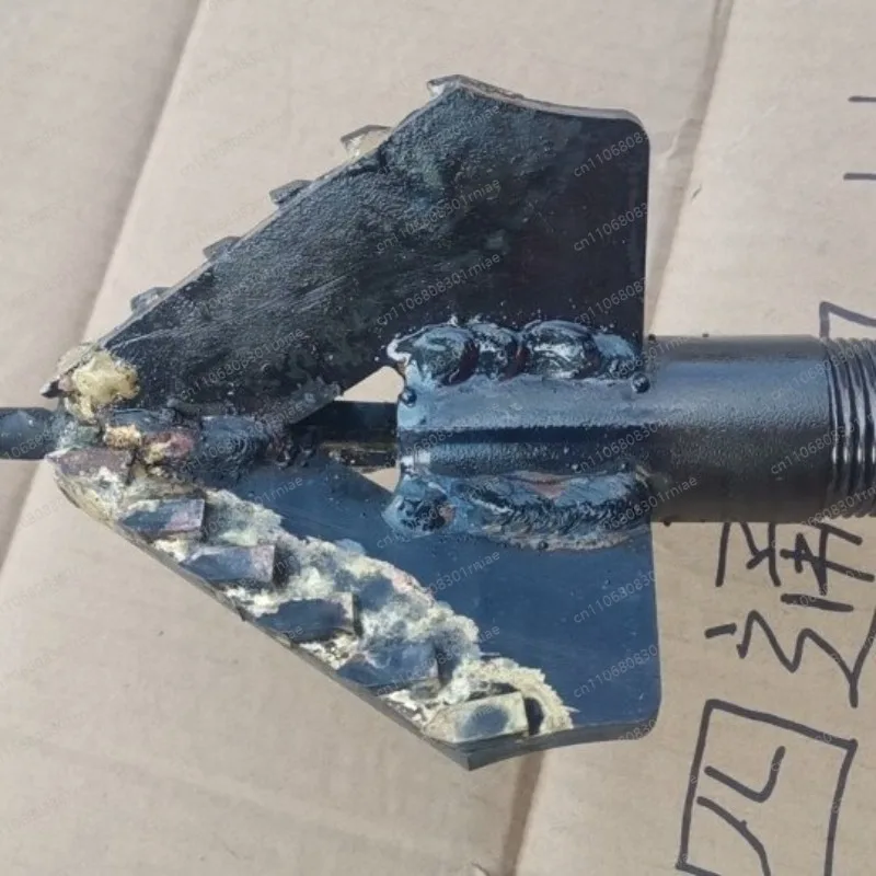 1PC Water Well Drilling Super Hard Alloy Drill Bit/Electric Drilling Rig/3 Wing Rock Drill Bit,One inch drill pipe