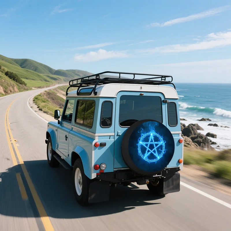1pc Of High-Definition Printed Quality Tire Covers Available In Multiple Sizes Including 28, 30, 32, And 34, Suitable For Variou