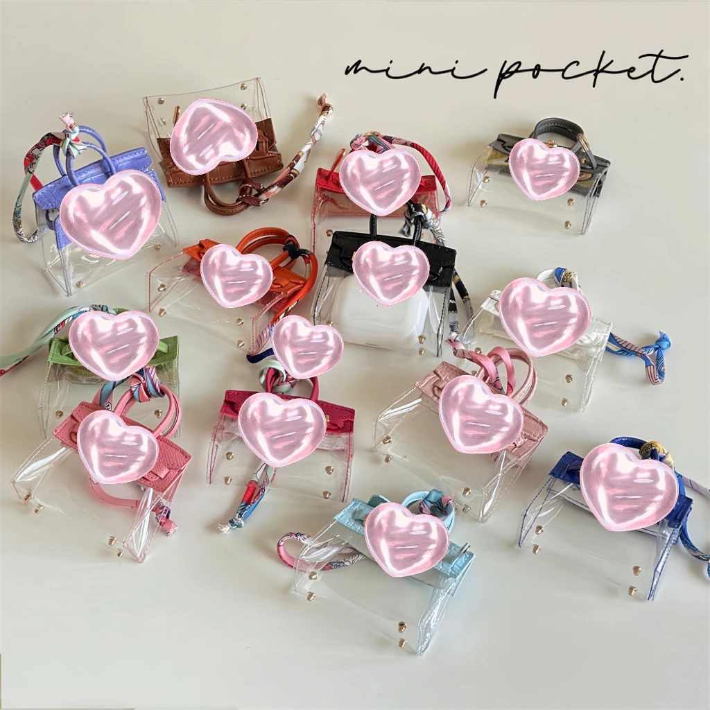 

Universal Transparent Platinum Bag Suitable for Aipods Earphone Bag Protective CoverUniversal Car Key Storage Internet Celebrity