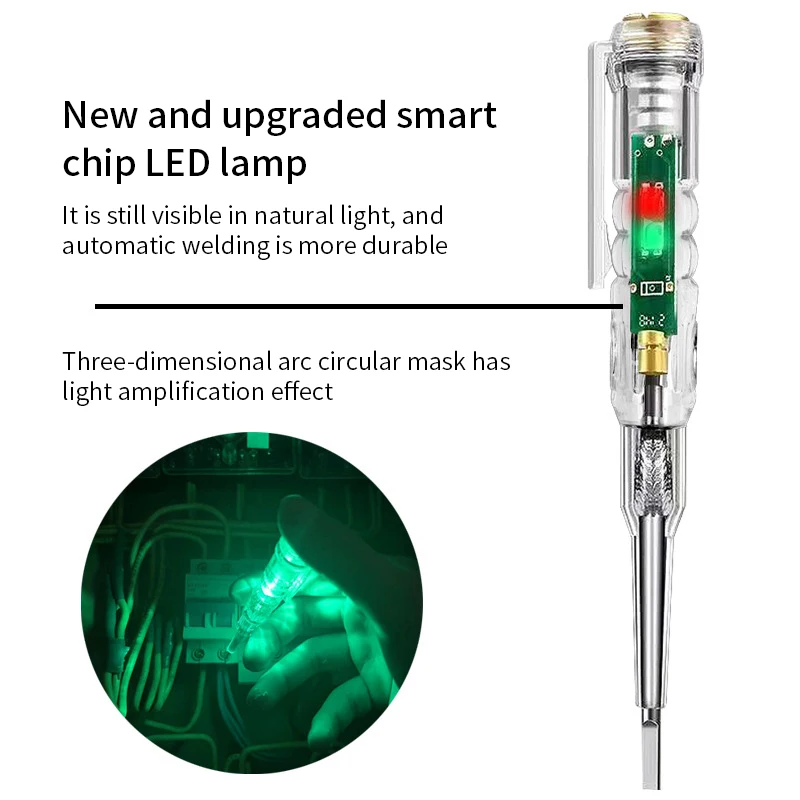 Caneta Testador de Tensão Inteligente, Indução Sem Contato, Detector de Energia Digital, Lápis, Chave De Fenda Elétrica, Indicador De Circuito De