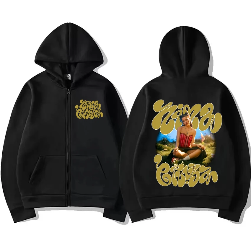 

Nina Chuba 90s Style Classic graphics Zipper Hoodie Coat 2025 Vintage Men Women streetwear Oversized Unisex Fleece Zip-up Jacket
