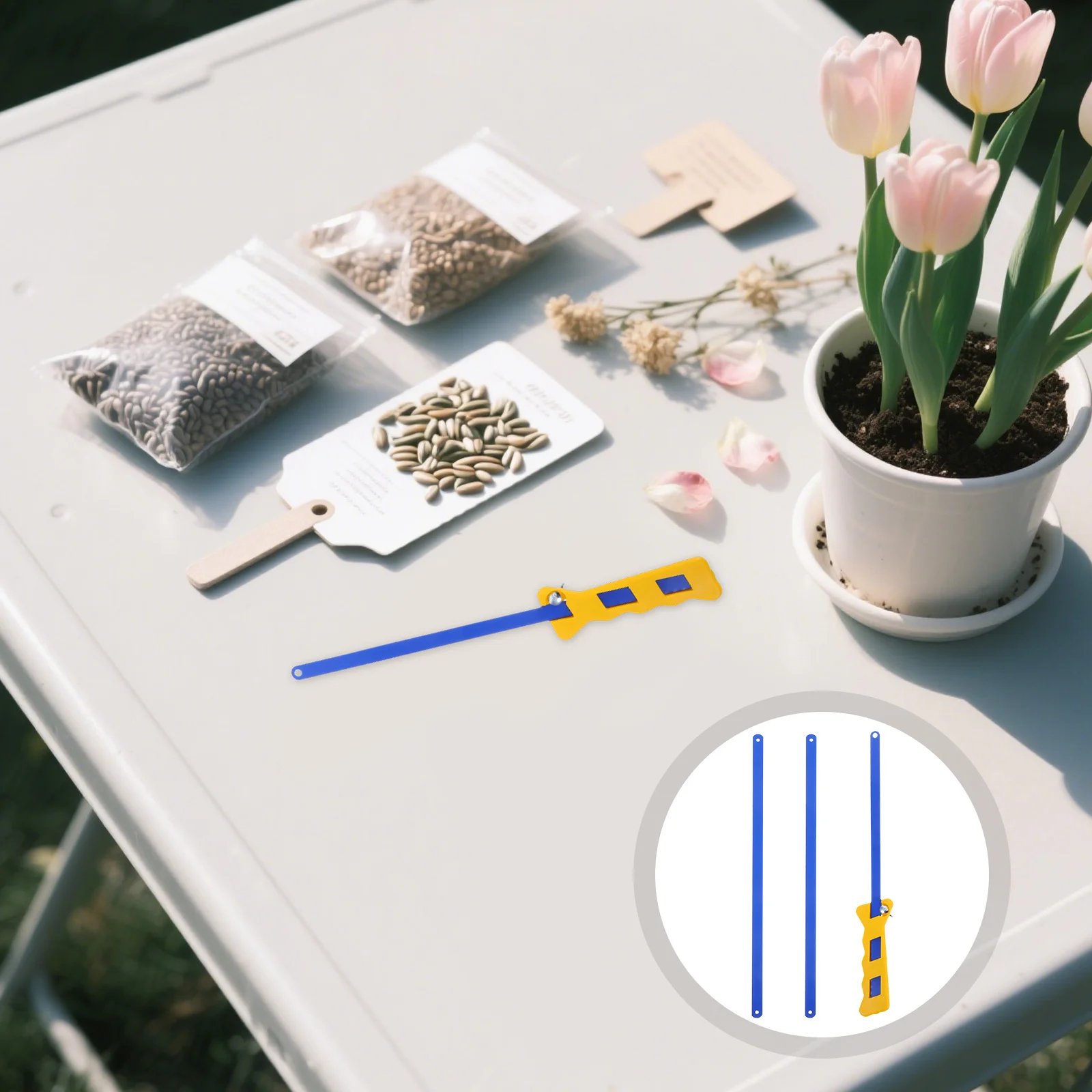 

1Set Mini Hand Saw 12inch Portable Lightweight Ergonomic Plastic Handle for Gardening Woodworking DIY Projects Highefficiency