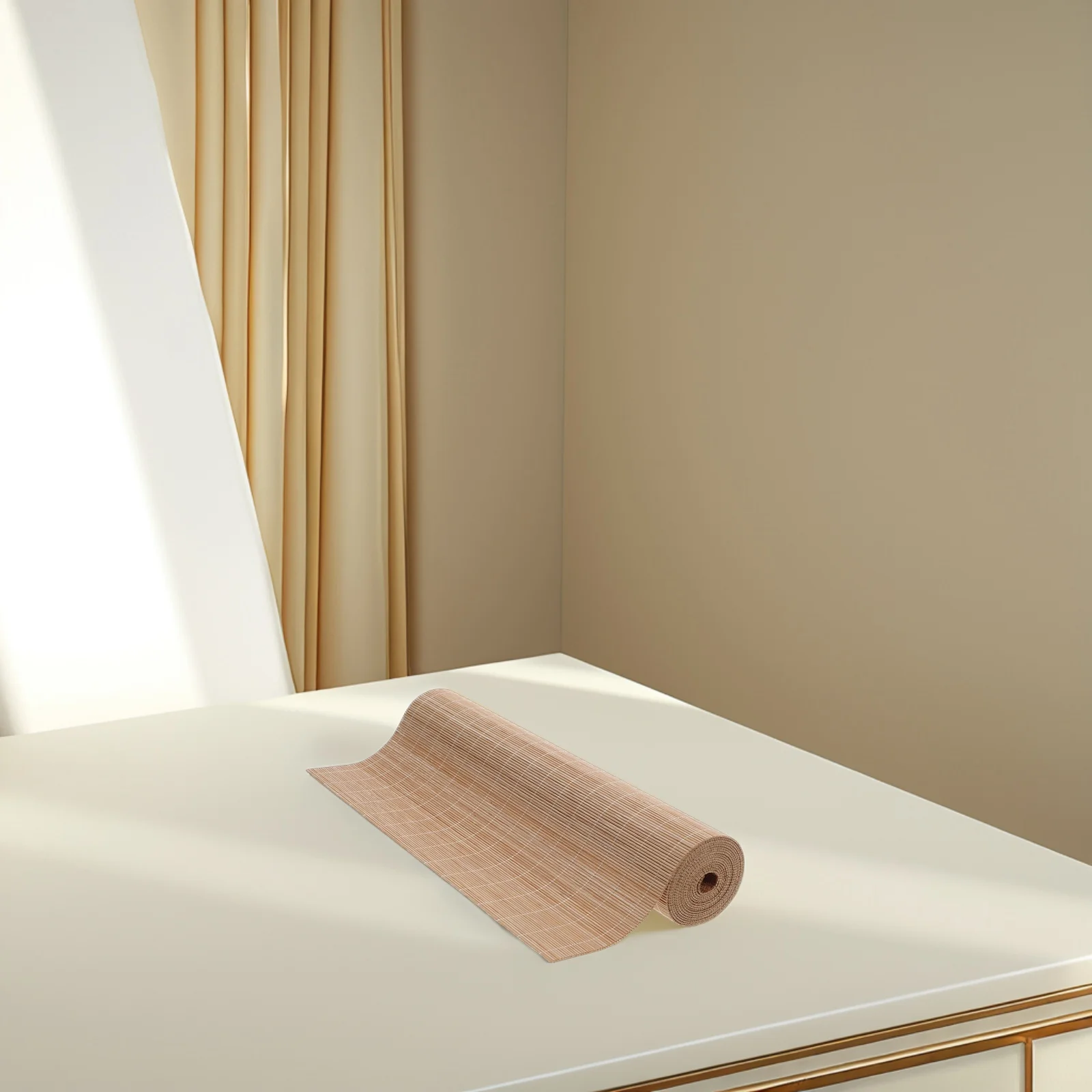 

Wide Cuttable Bamboo Table Runner Tea Mat Dining Table Decoration Roll Tablecloth Heat Resistant Kitchen Parties Outdoor