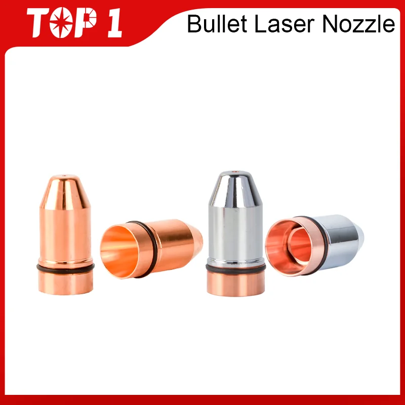 TOP1 10pcs/lot Type E Bullet Cutting Nozzle Single Double Layer Caliber 0.8-4.0mm for Lasermech Cutting Raytools BT210S laser H