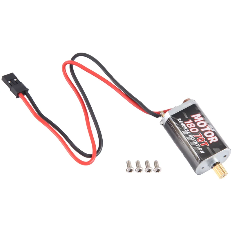 【خصم 58%】 محرك مصقول 2X 180 مع ترس من الفولاذ المقاوم للصدأ لترقية 1/18 RC Crawler TRX4M، 70T