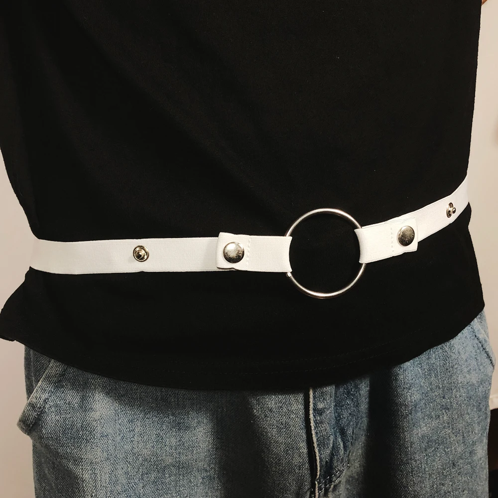 Man Waist Belt with Elastic Ring Classic Sport Belt for underwear