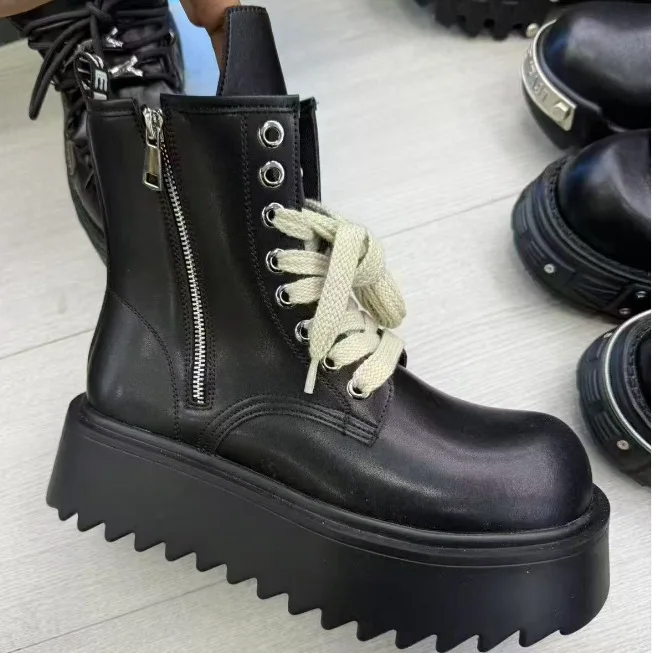 

COS Comic-Con Super Heightening Shoes, удлиняющая мужская обувь 10 см, герметичные ботинки в стиле темного панка-локомотива из воловьей кожи