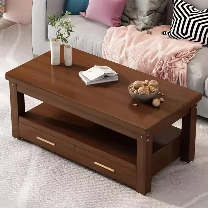 

Living Room Decoration Coffee Table Luxury Nordic Wooden Big Size Standing Side Table Universal Kaffee Tische Home Furniture