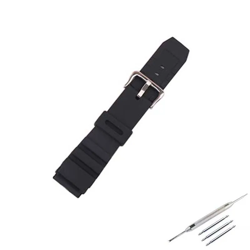 22mm men silicone watch band compatible for Casio Swordfish MDV-106 107 MTP-VD01 watch strap rubber sport wristband accessories