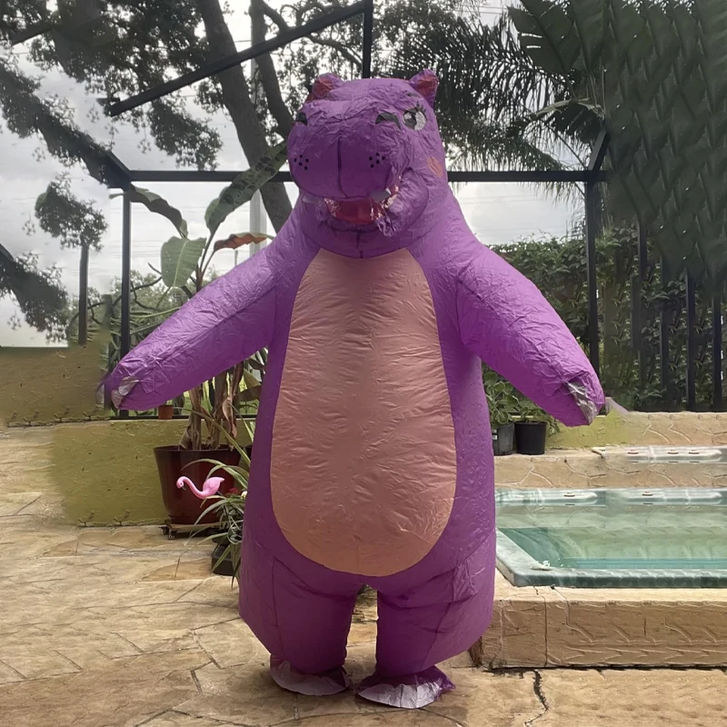 

Hippopotamus Inflatable Costume Adult Hippopotamus Cosplay Costume Halloween Carnival Party Funny Performance Costume