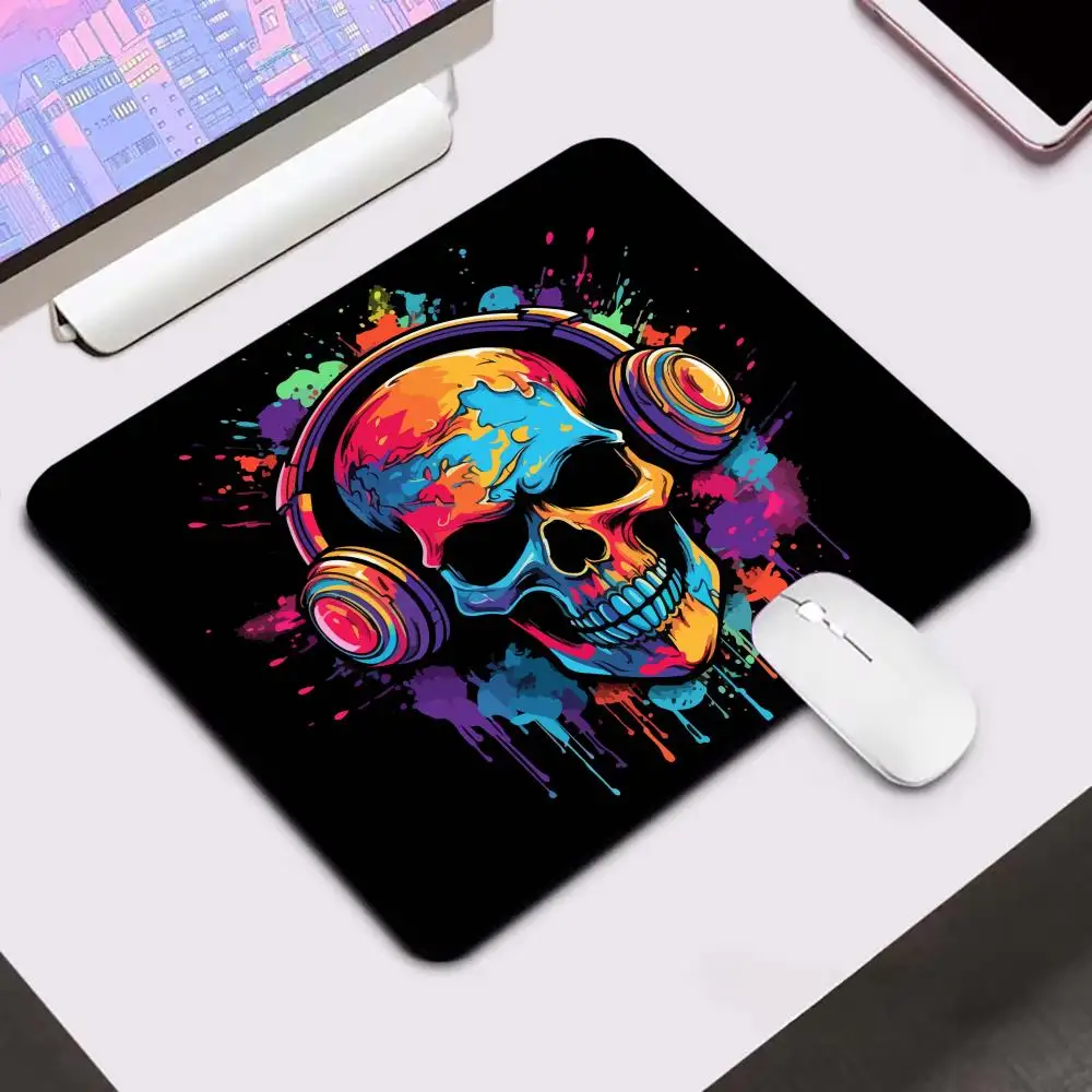 

Colorful Graffiti Skeleton Mouse Pad 40x45 Computer Office Gaming Desk Mat Rubber Non-Slip Mouse Pad Compact Decorative Desk Mat