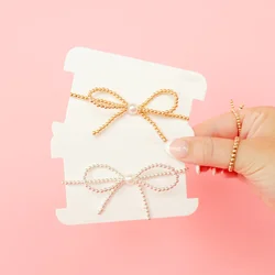 KKBEAD Bow Bracelet 18K Gold Plated Ball Bow Knot Bracelets Gift Jewelry for Women Gift Waterproof Pulseras Mujer