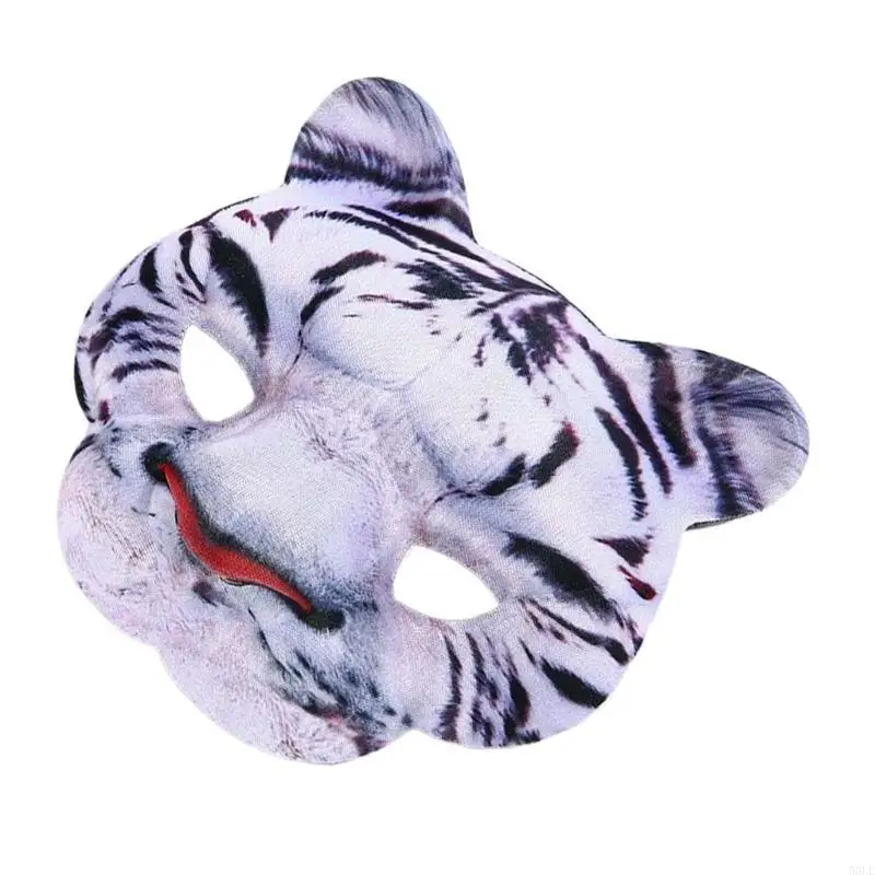 50LE Tigre Mask Leopard Mask Animal Face Mask, Half Face Mask Animal Cosplames Costumes