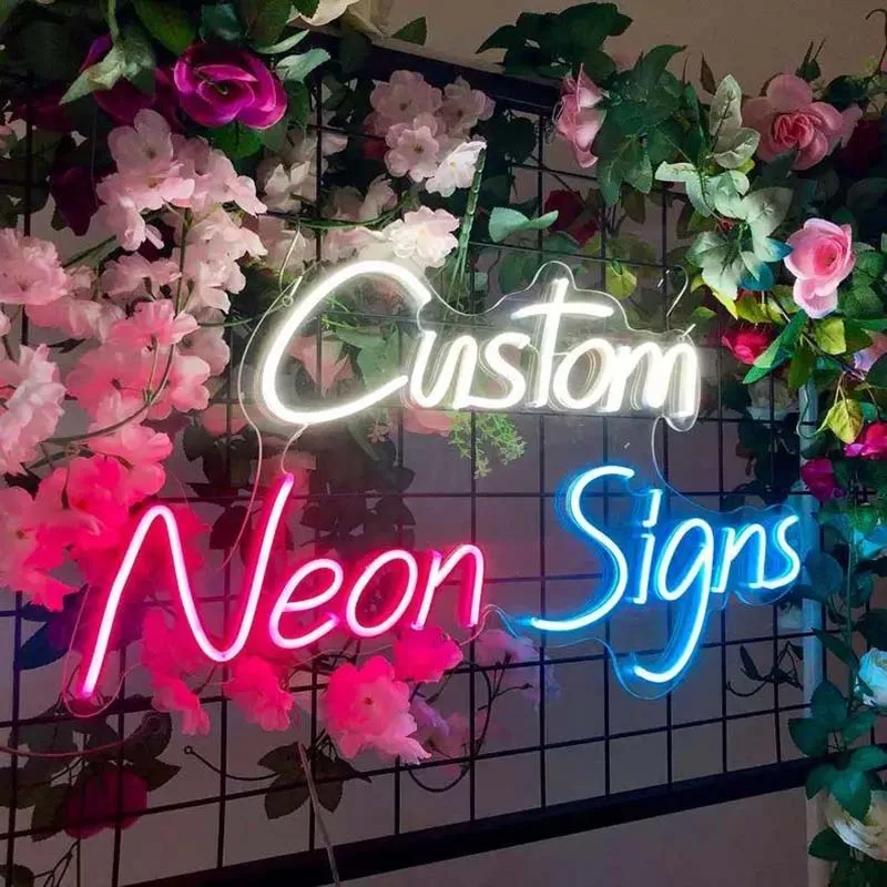 Custom Neon Signs for Bedroom, Wedding Party, Personalized Dimmable Neon Sign for Wall Art, Birthday Gift Giving Name Neon Light