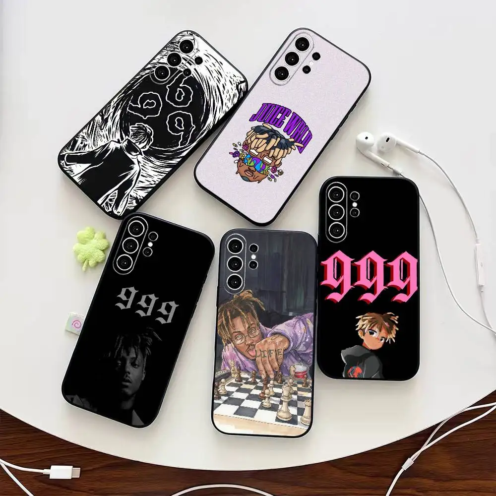 Juice Cool WRLD Rapper 999  Phone Case For Samsung S25,S24,S21,S22,S23,S30,Ultra,S20,Plus,Fe,Note,10,9,5G Black Cover