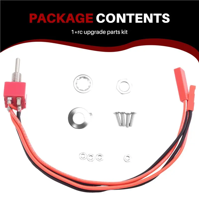 ABUM-For 1/10 Scale RC Crawler Car Axial Traxxas TRX4 SCX10 90046 D90 Compatible RC Car Metal Steel Wired Automatic Simulated