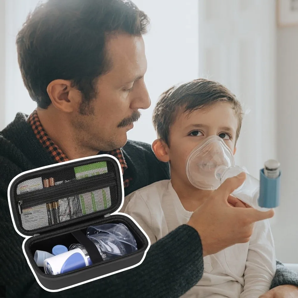 Portable Handheld Home Strong Case EVA Mesh Atomizer Machine Holder Bag Travel Storage Bag For Inhaler Nebulizer Machine
