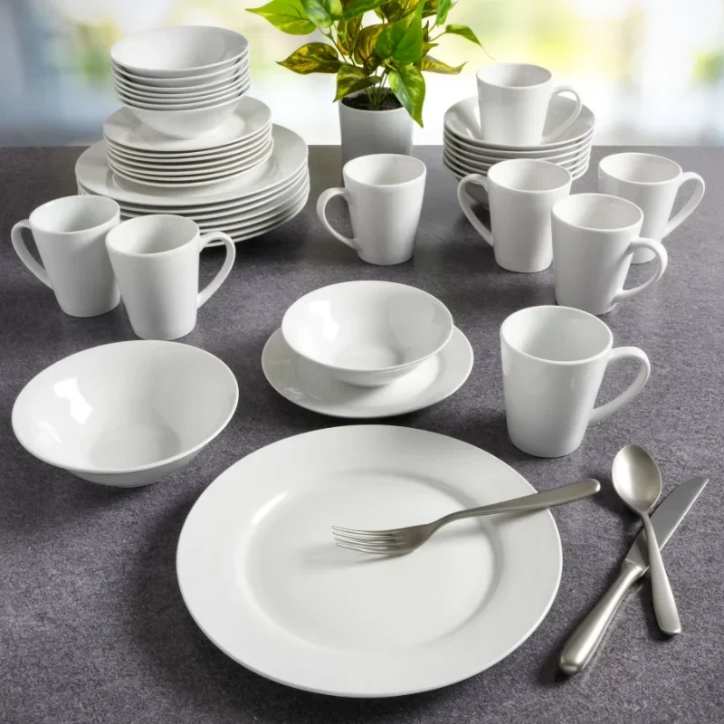 Round 12/40/48-Piece Expanded Dinnerware Set