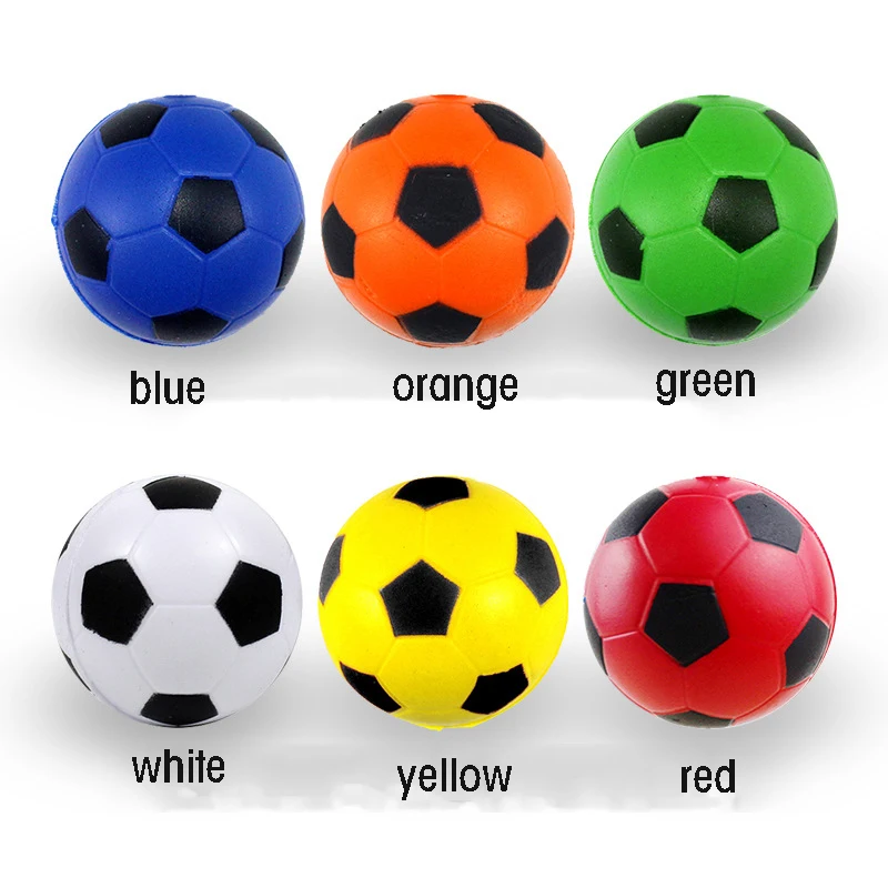 6/10pcs Outdoor Sport 4CM White Kids Color Mini Soccer Kids Toy Sponge PU Jump Ball Pressure Ball Party Game Boy Toy Stress Ball