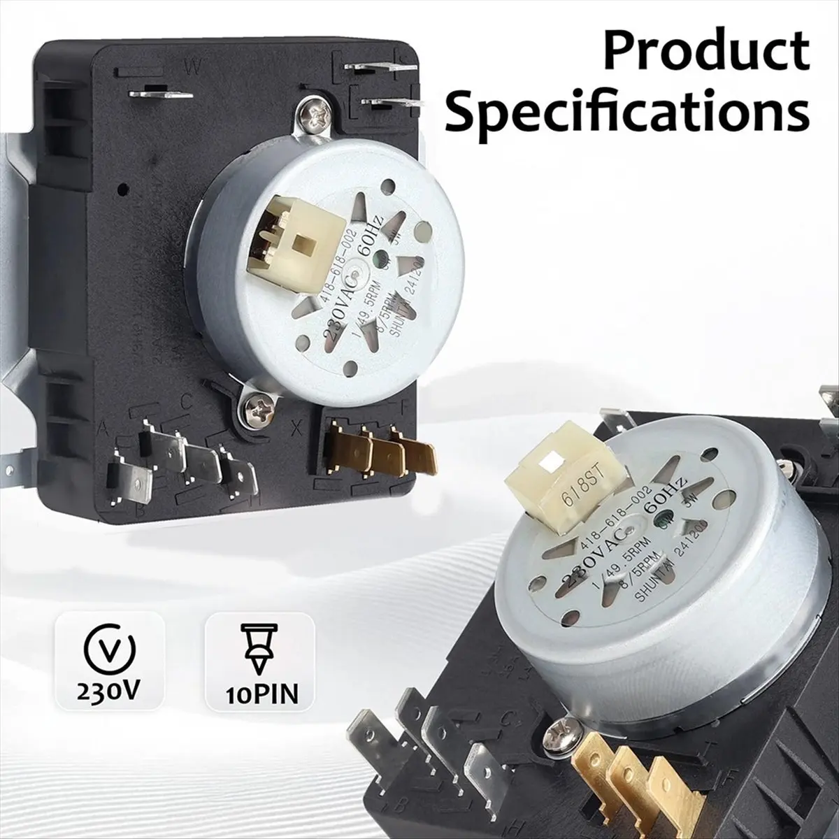 W10185982 Dryer Timer for WGD4800XQ0 WED4815EW1 110C61182011 WPW10185982 418-618-20-B5 PS11749831