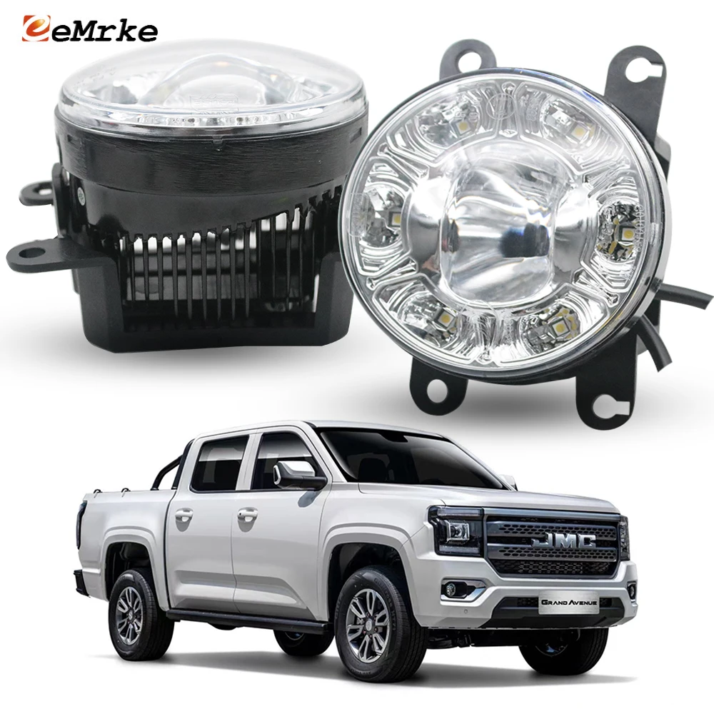 

Pair Upgrade Led Fog Light PTF with Lens + Daytime Running Lamp 6 O'clock DRL E-mark for JMC Grand Avenue Da Dao 2024 2025