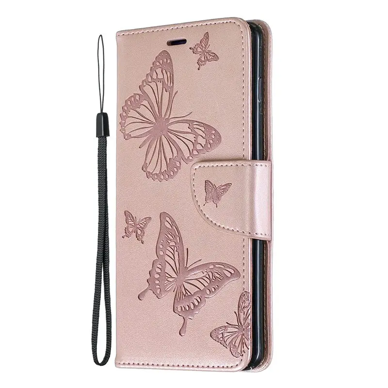 Wallet Butterfly Embossed Flip Leather Case For Galaxy S10 Plus S20 FE S21 S22 Ultra S23 A04s A13 A14 A33 A34 A51 A52 A53 A54