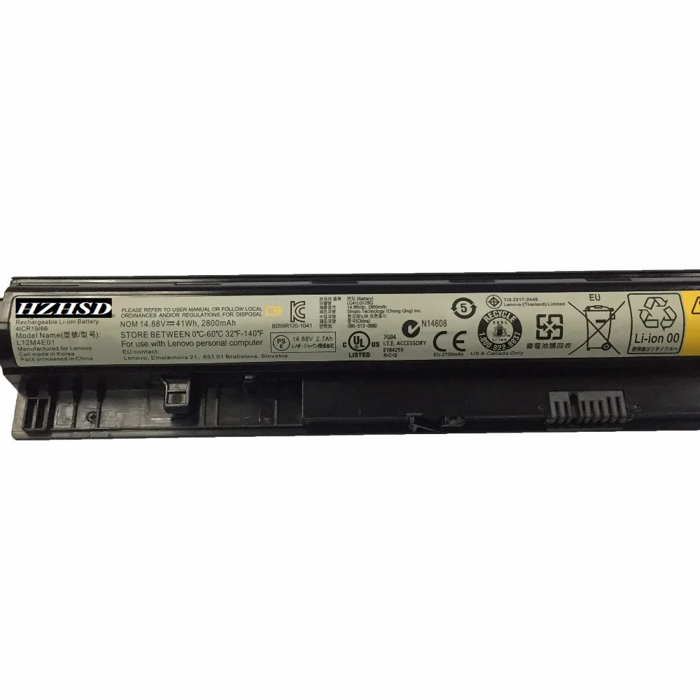 Imagem -04 - Laptop Batteryfor Lenovothinkpadl12l4a02 L12m4a02 L12l4e01 L12s4a02 L12m4e01 G405s G410sg500s Z710 14.88v 41wh 2800mah G400s Novo