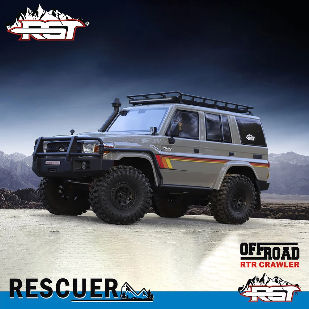 

RGT EX86190 Моделирование LC76 1/10 RC Электрический пульт дистанционного управления 4WD Модель для скалолазания Гусеничный автомобиль RTR 2,4 ГГц Двухскоростной сдвиг