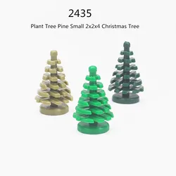 1 Pcs Buildings Blocks 2435 Plant Tree Pine Small 2x2x4 Christmas Tree Modular GBC Toy For Gift Education High-Tech MOC Diy Set