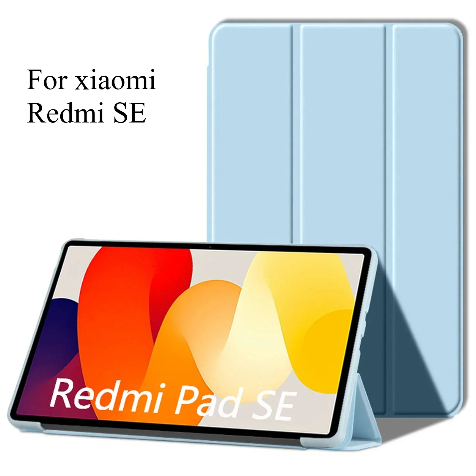 Slim Thin Light Soft Protective Smart Cover Case with Auto Sleep/Wake Folding Stand – for Xiaomi Redmi Pad SE 11 inch Tablet