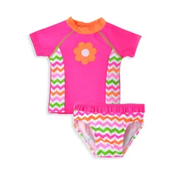 Honeyzone Baby Girls Swimwears Summer Bikini Set Sun Protection Kids Swimwear Swimsuit for Girl Teenager Kids Beachewear