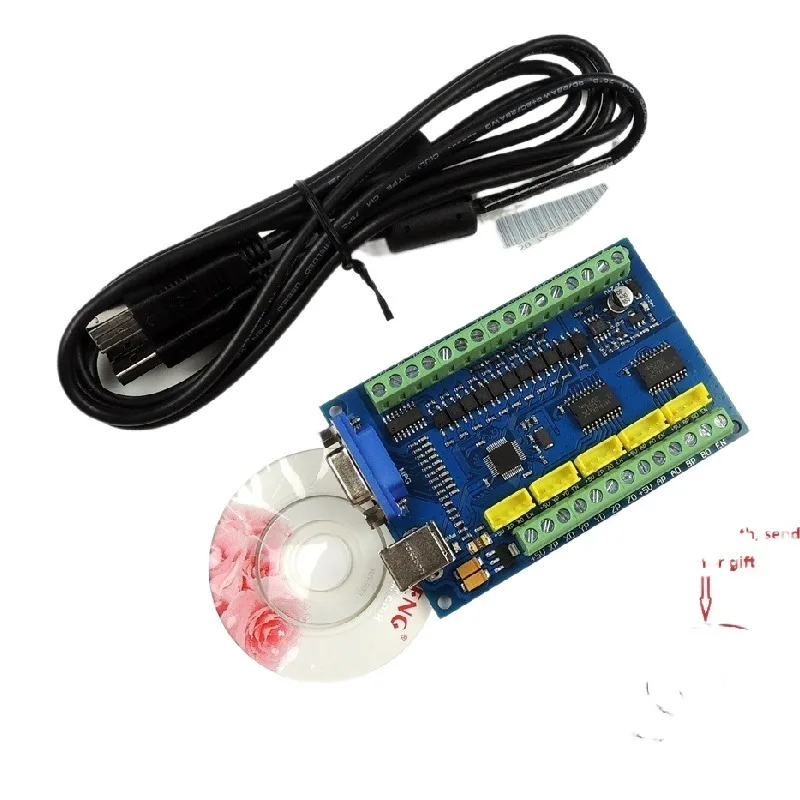 Upgrade CNC MACH3 USB 5 Axis 100KHz USBCNC Smooth Stepper Motion Controller card breakout board for CNC Engraving 12-24V