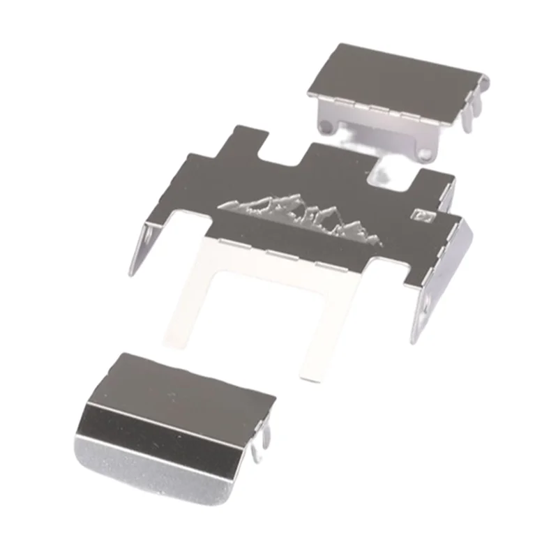 

A45F-3PCS Stainless Steel Chassis Armor Axle Protector Skid Plate For Traxxas TRX4M TRX4-M 1/18 RC Crawler Car Upgrade Parts