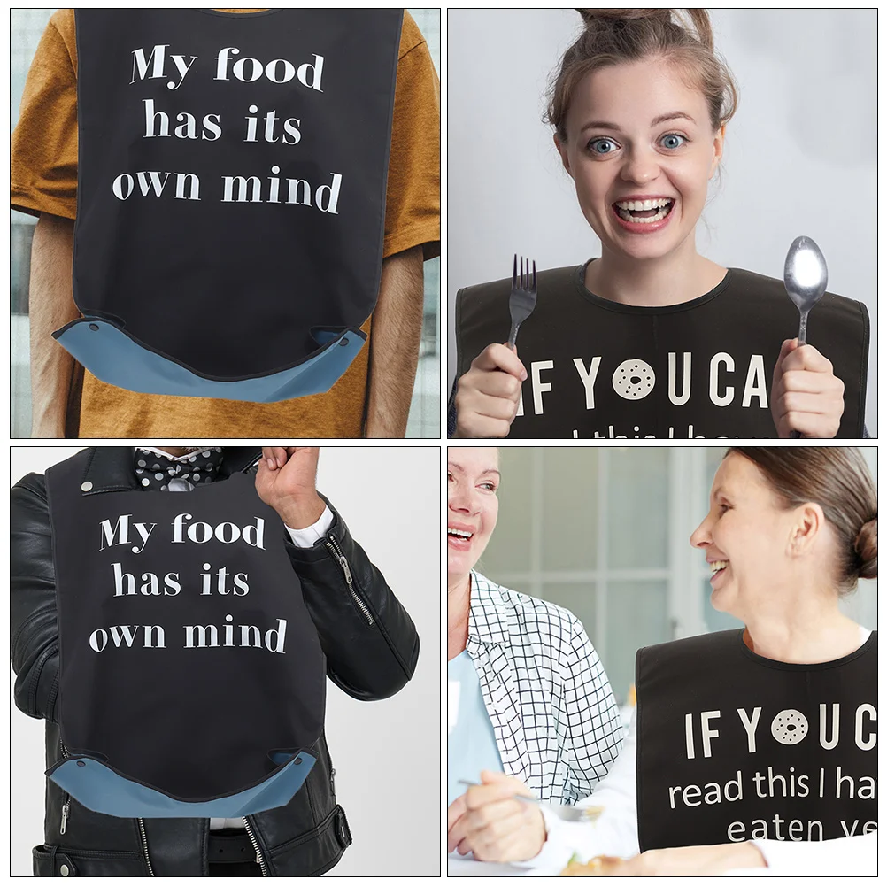 

2 Pcs Waterproof Bib Adult Bibs for Elderly Eating Household Reusable Male Clothing Protector Apron