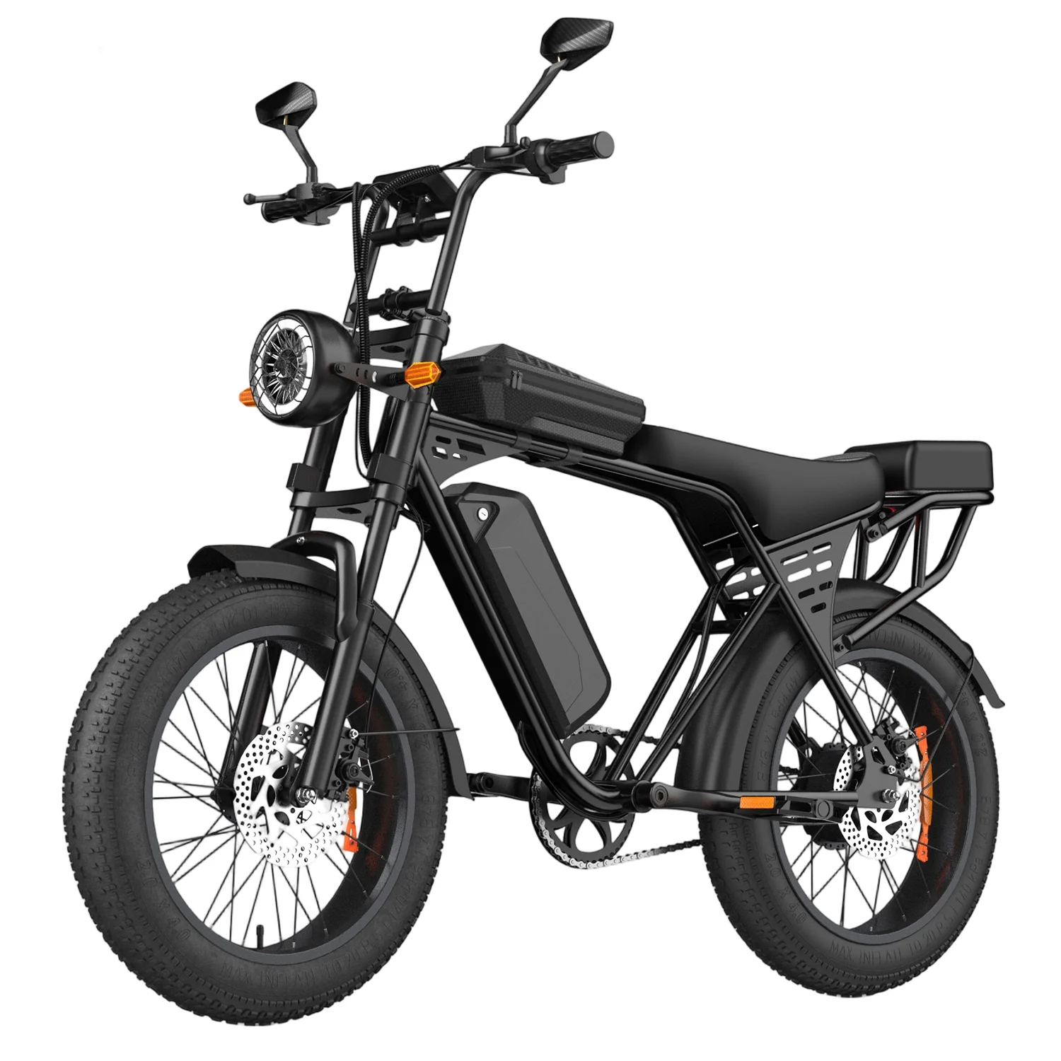 AliExpress NONE Aairsk X5 Electric Bike 750W Brushless Motor 48V15AH Lithium Battery Adult Electric Bike 20*4.0 inch Tire Mountain Riding E-bike