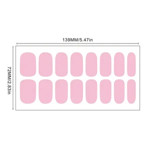 16 DIY-Tipps Nagelaufkleber Auto Ultra-Ultra-Tempo-Nagelplatte Voller Dwater-Proof Water Nagellack Dropship Dropship Film 12 Hauptverkaufsaufkleber -Nägel Gel - №1