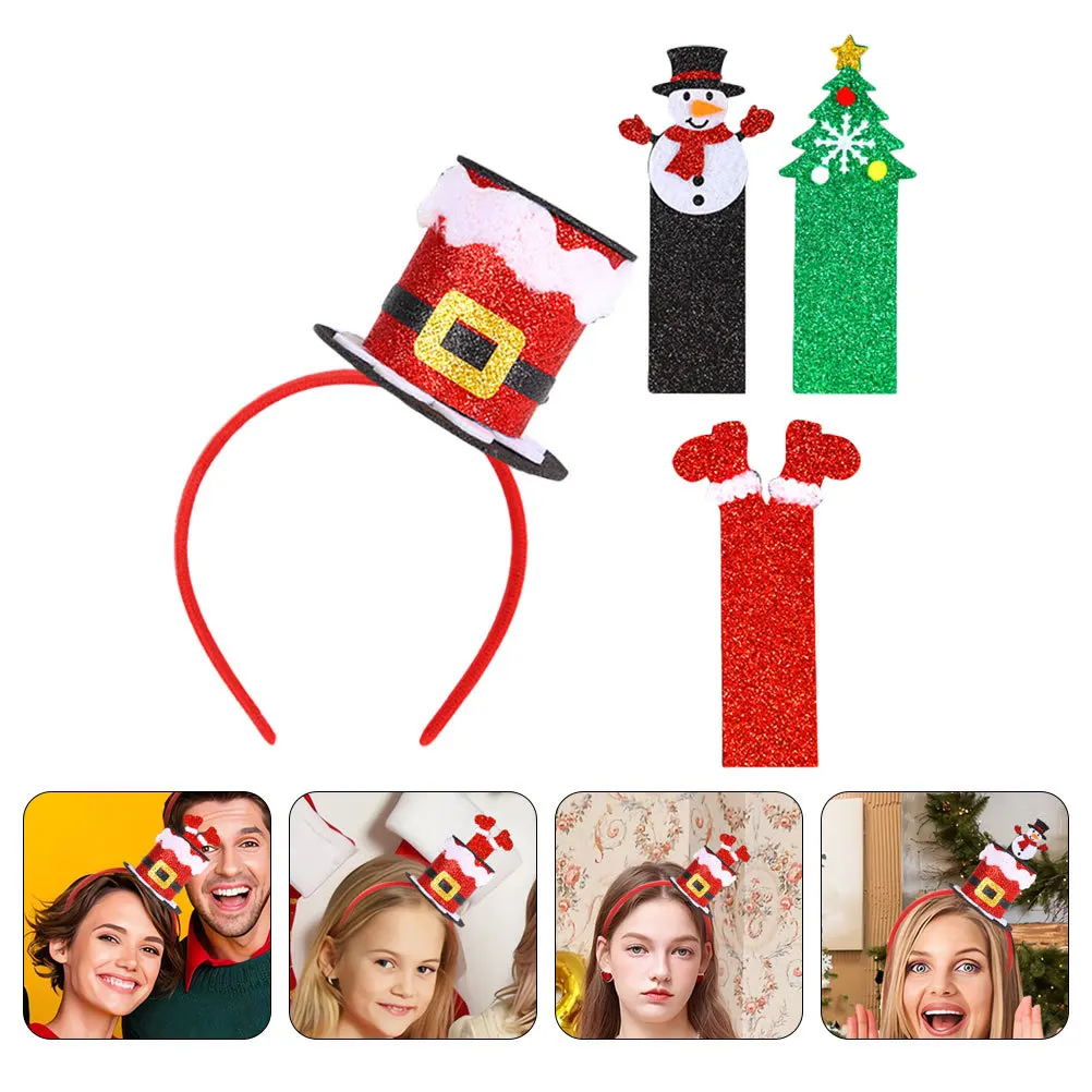 

Headbands Christmas Hat for Dress up Hair Women Adults Costume Accessory Father