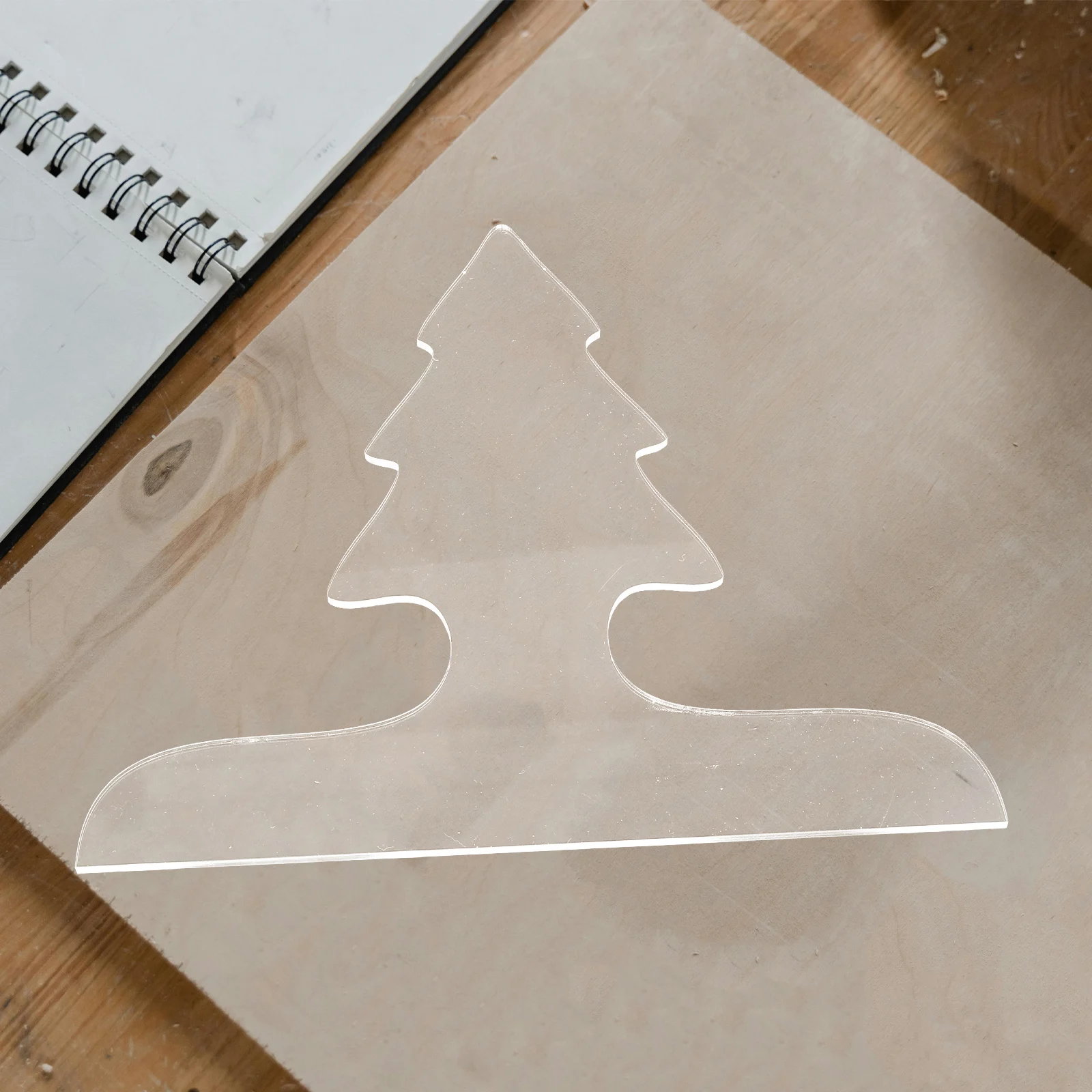 

Clear Acrylic Handle Template for Cutting Board Stencil Christmas Charcuterie Woodworking Kitchen Tracing Guide Tool