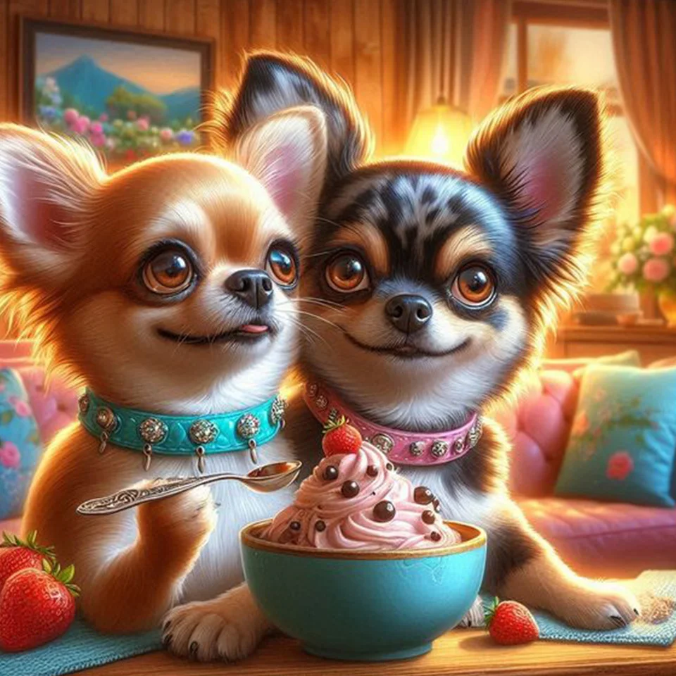 Romantic Chihuahua 2026 Diamond Painting DIY Full Diamond Mosaic Cross Stitch Kit Cute Animals Design Ideal Love Gift