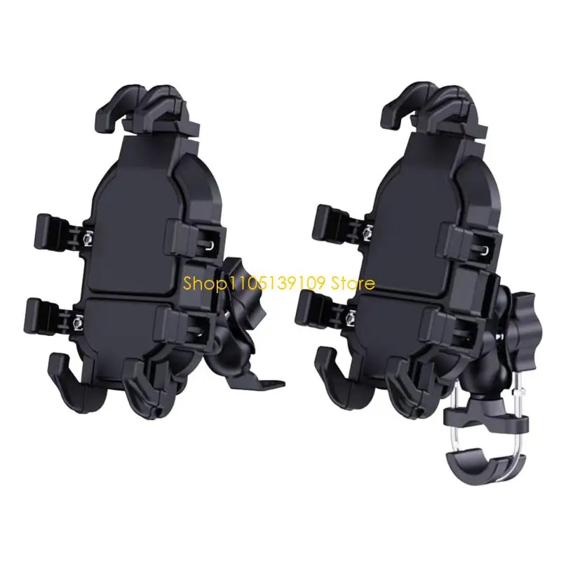 

P5ED Vibration Absorption Bike Phone Holder Adjustable Clamp Motorcycle Ebike Accessory