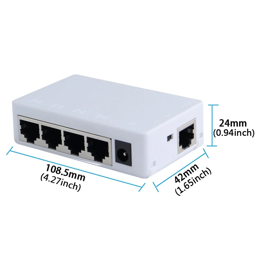 Imagem -06 - Huitenda-repetidor Switch de Rede Poe Switch Extensor de Câmera ip Nvr Portas 100mbps em Saída 250 Metros Ieee802.3af em