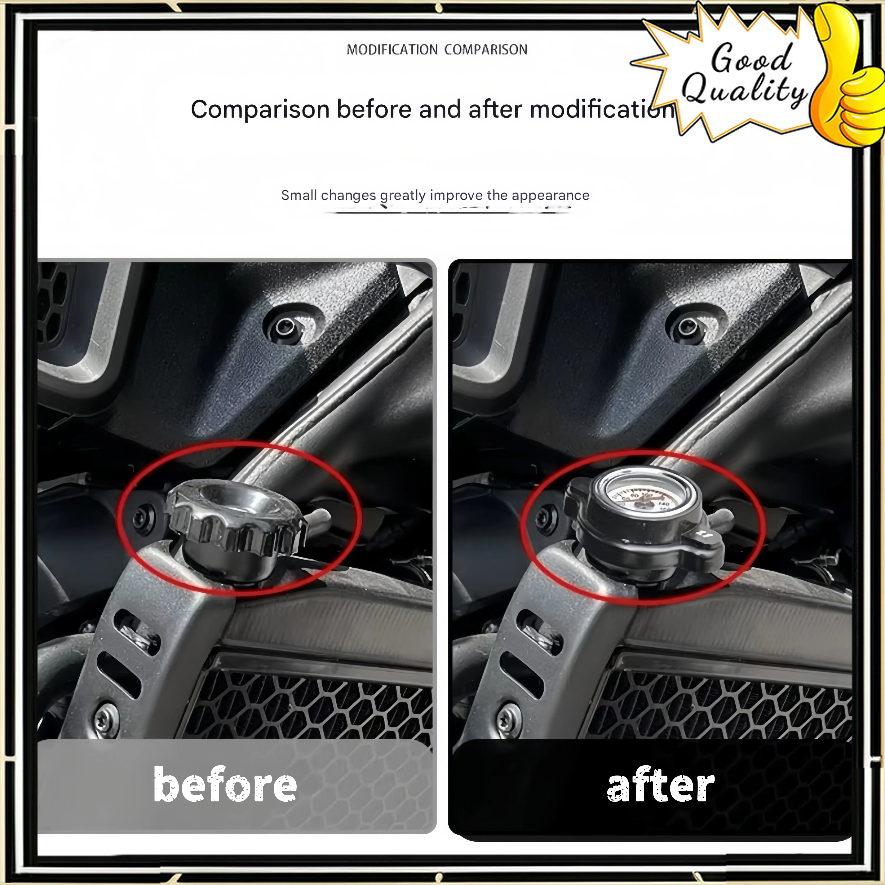 For VOGE CU525 modified water tank temperature gauge water temperature gauge sensor temperature display gauge accessories