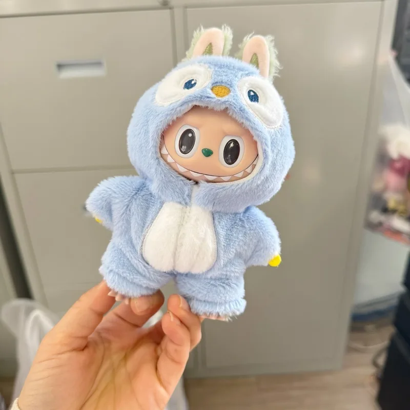 

Adorable Cartoon Penguin Onesie Clothing For Labubu Toy Hanging Decoration Cute Costume Replacement Baby Doll Outfit Accessory